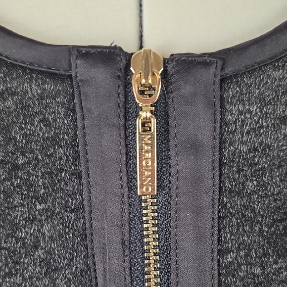 Marciano Black Sleeveless Fit & Flare Zip Front Dress Size M - Picture 5 of 10